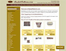 Tablet Screenshot of basketpatterns.com